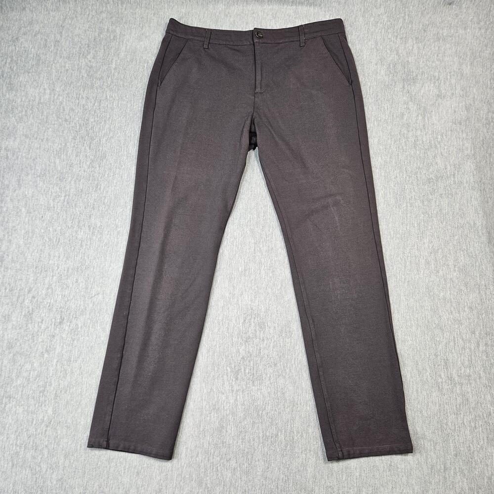Paige Pants Mens 36 (36x31) Gray Stretch Stafford Trouser Slacks Chino Office